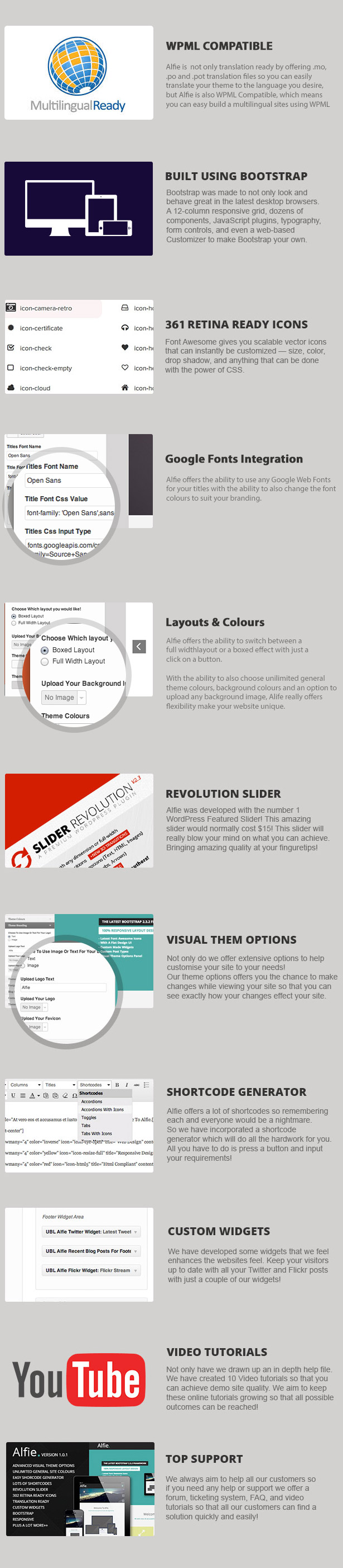 Alfie The Responsive Bootstrap WordPress Theme